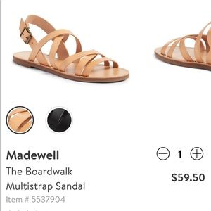 Madewell Boardwalk multistrap sandal